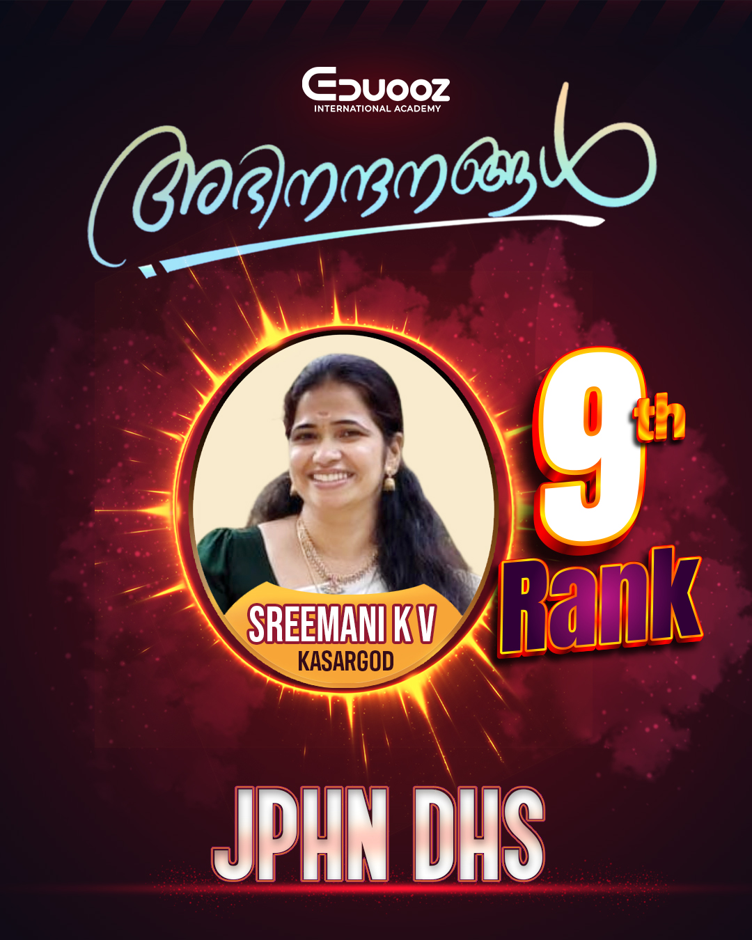 Rank holder portrait: 9 SREEMANI K V  JPHN DHS.jpg